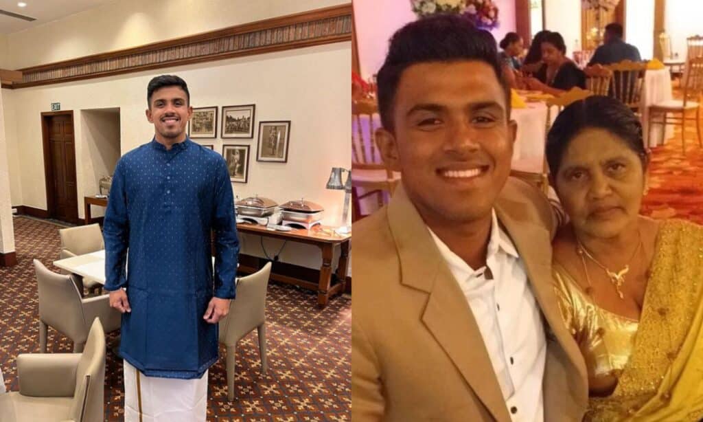 Maheesh Theekshana Family