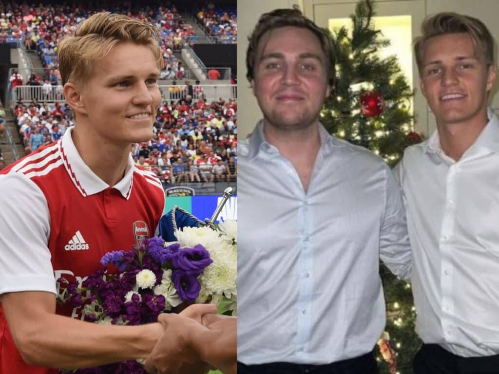 Martin Odegaard and his Brother Kristoffer