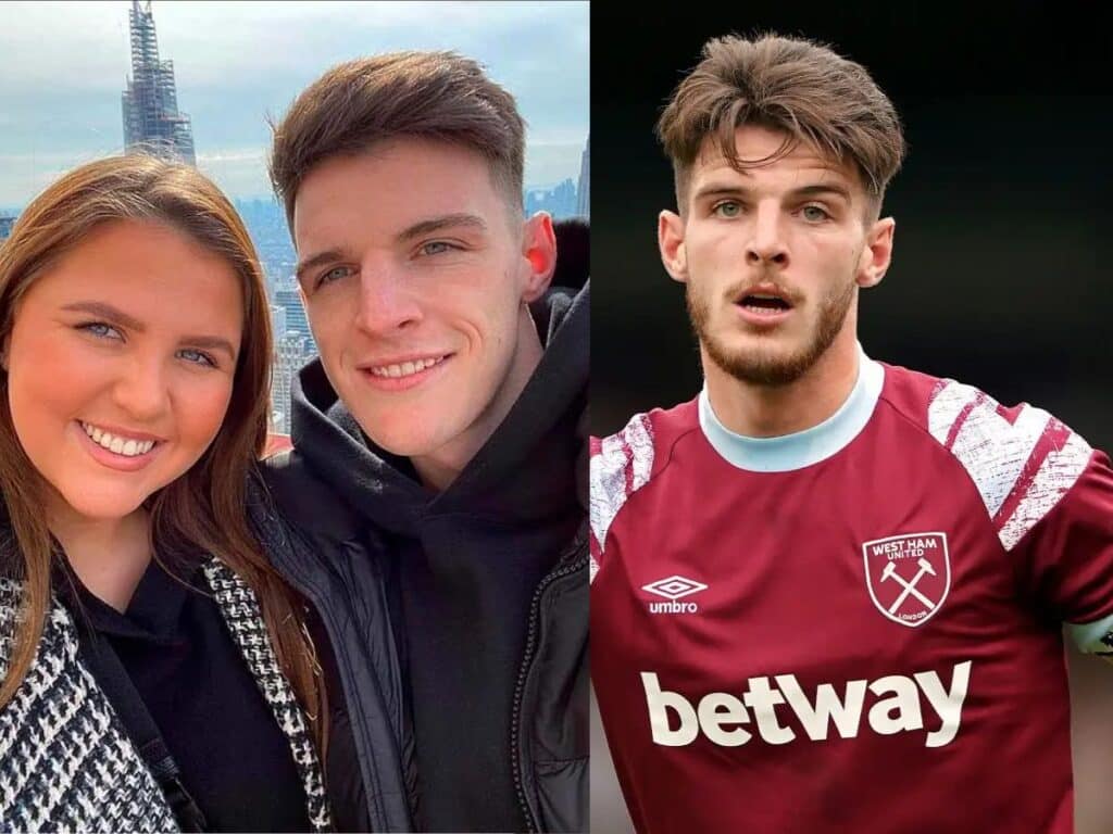 Declan Rice and his girlfriend
