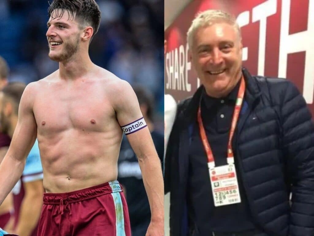 Declan Rice and his father