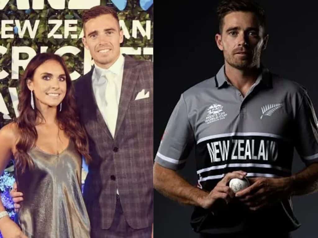 Tim Southee and his wife Brya Fahy