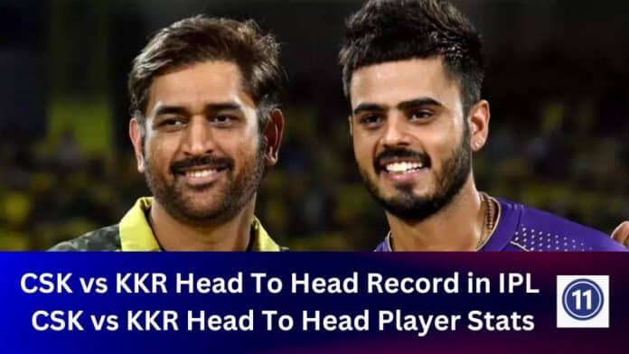 CSK vs KKR Head To Head Record in IPL