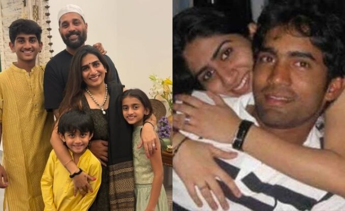 Dinesh Karthik first wife Nikita Vanjara with Murali Vijay and her kids 