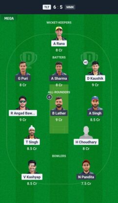 TLT vs MMK Dream11 Prediction Today Match