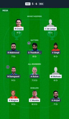 VCC vs SKA Dream11 Prediction Today Match