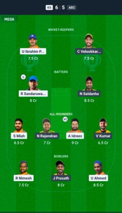 GAT vs WFK Dream11 Prediction Today Match