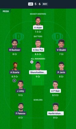  LIO vs ROY Dream11 Prediction Today Match